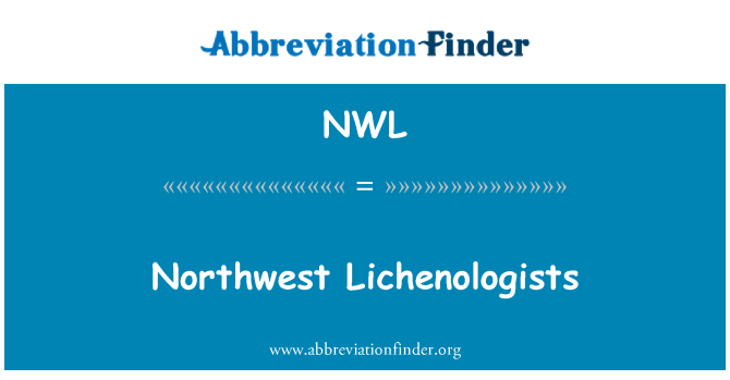 NWL: Barat laut Lichenologists