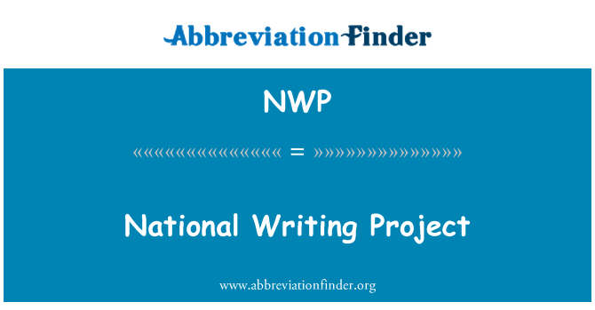 NWP: Nacionalni pisanje projekta