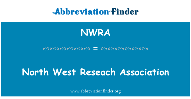 NWRA: North West Reseach asociace