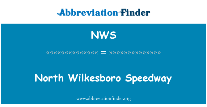 NWS: North Wilkesboro Speedway