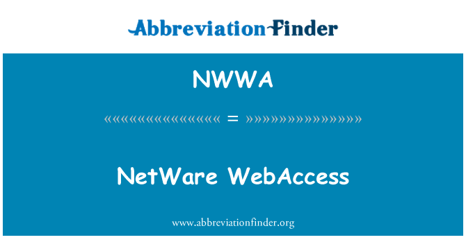 NWWA: NetWare WebAccess