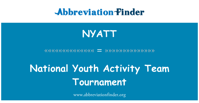 NYATT: Torneo nazionale giovanile di Team attività