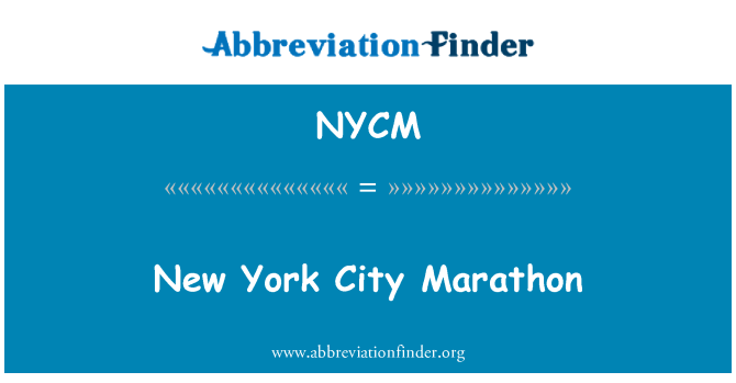 NYCM: New York City Marathon