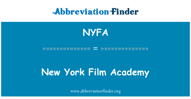 NYFA: New York Film Academy