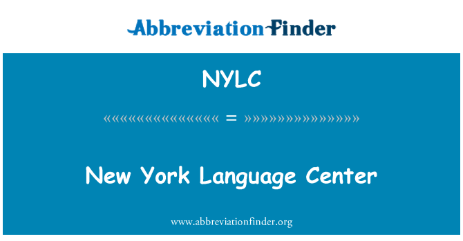 NYLC: New York lang sant