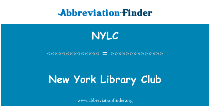 NYLC: New York Bibliothek Club