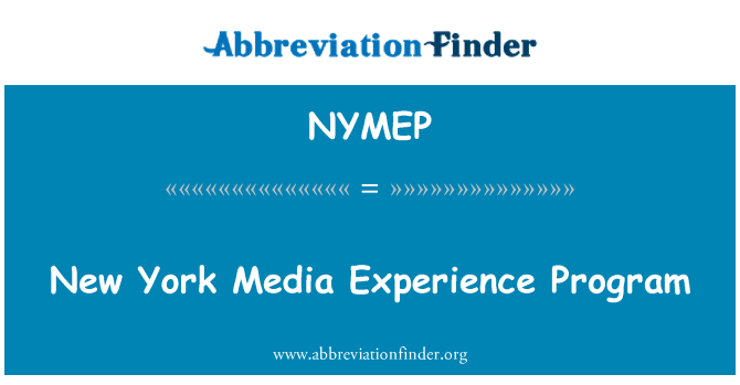 NYMEP: นิวยอร์กสื่อประสบการณ์