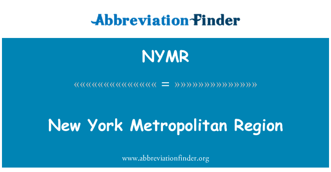 NYMR: Rejyon metwopolitèn New York