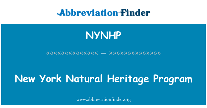 NYNHP: Program de patrimoniu Natural New York
