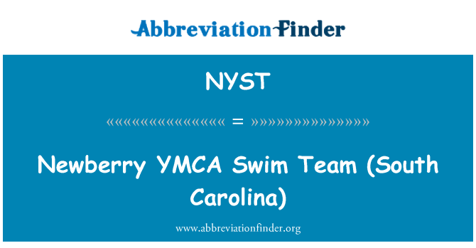 NYST: Newberry YMCA плува екип (Южна Каролина)