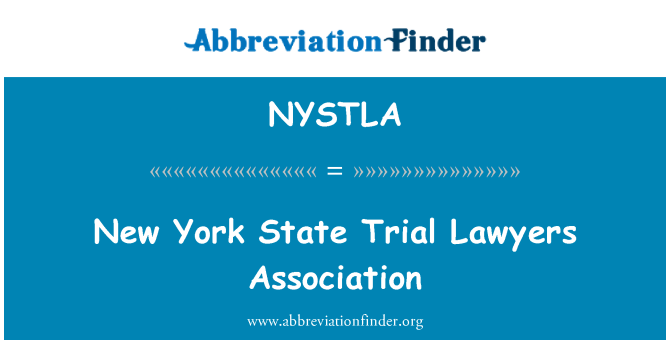 NYSTLA: Ассоциация государственных адвокатов Нью-Йорка
