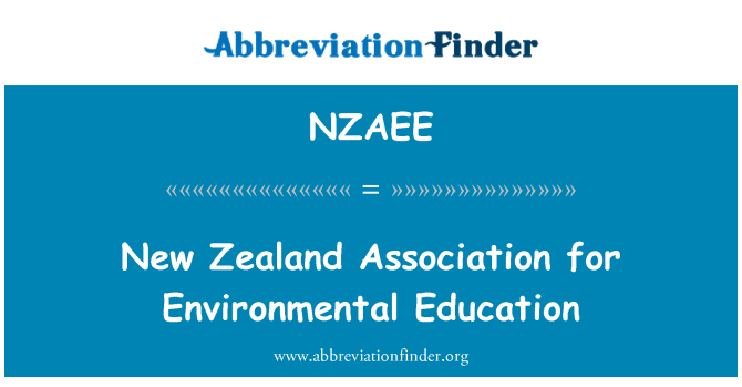 NZAEE: نیوزیلند انجمن برای آموزش های زیست محیطی