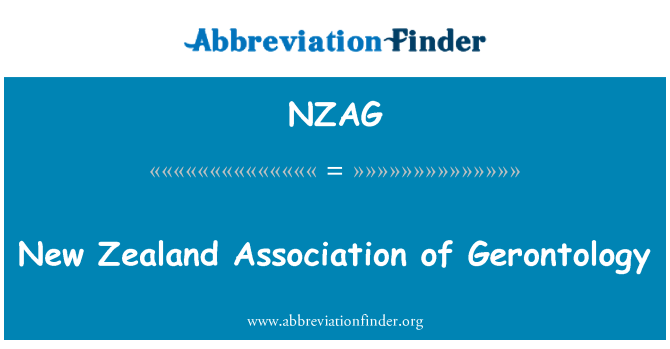 NZAG: New Zealand Association of Gerontology