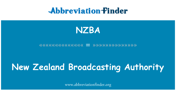 NZBA: ニュージーランドの放送局