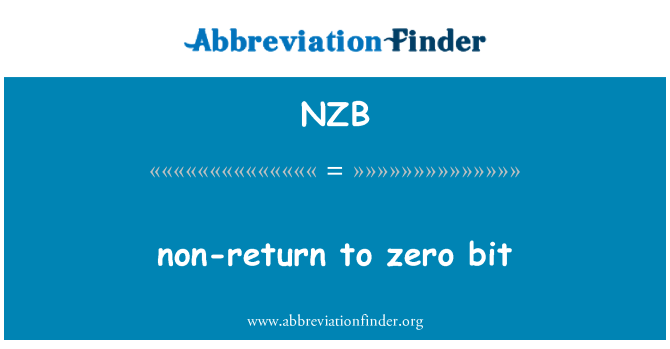 NZB: -návrat na nulu bit