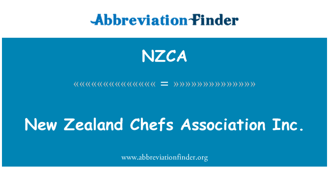 NZCA: Nový Zéland kuchaři Association Inc.