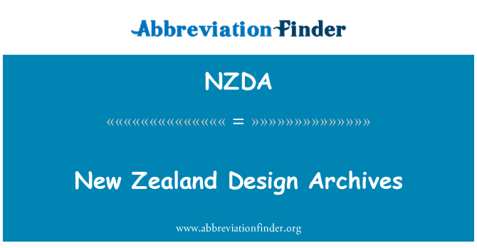 NZDA: Nový Zéland Design archivy
