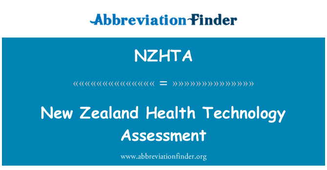 NZHTA: New Zealand medicinsk teknologivurdering