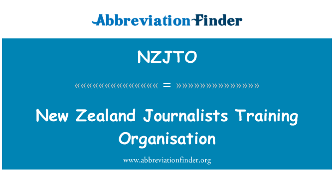 NZJTO: Nouvèl Zelann jounalis antrènman òganizasyon