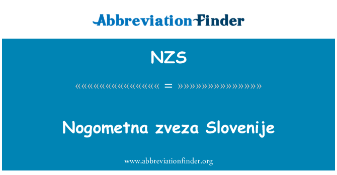 NZS: Nogometna zveza Slovenije