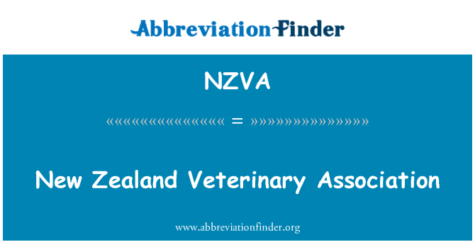 NZVA: New Zealand Veterinary Association