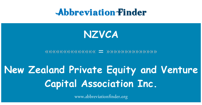 NZVCA: Nya Zeeland Private Equity och Venture Capital Association Inc.