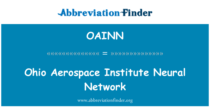 OAINN: Ohio Aerospace Institut neuronales Netz