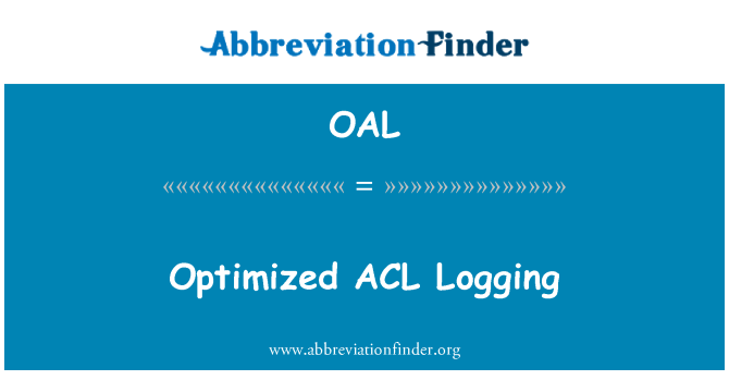 OAL: Optimalizované ACL protokolování