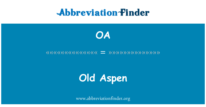 OA: Vecais Aspen
