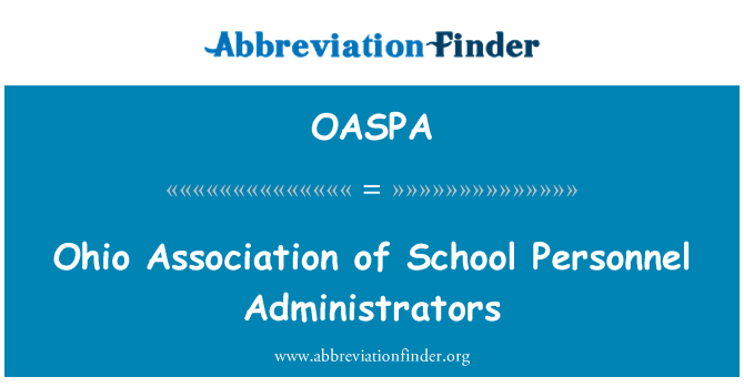 OASPA: オハイオ州学校人事管理者協会