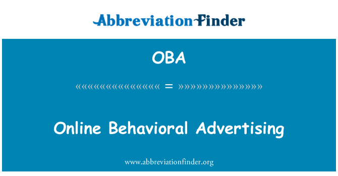 OBA: Piblisite au online