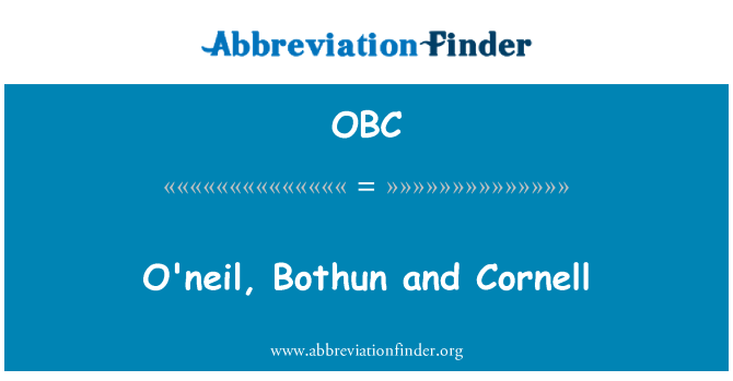 OBC: O ' Neil, Bothun i Cornell