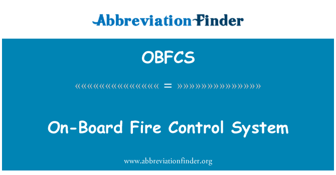 OBFCS: 내장 된 사격 통제 시스템