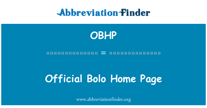 OBHP: 공식 평가 홈 페이지