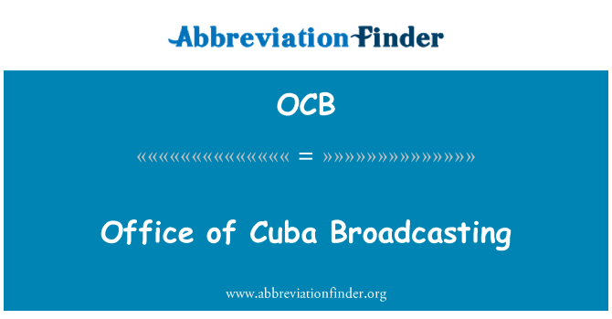 OCB: Ufficio di radiodiffusione di Cuba