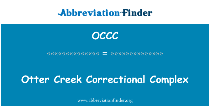 OCCC: اوٹار کریک اصلاحی کمپلیکس