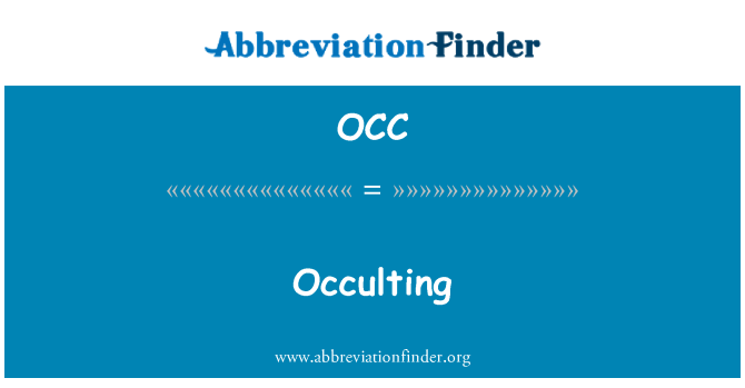 OCC: Occulting