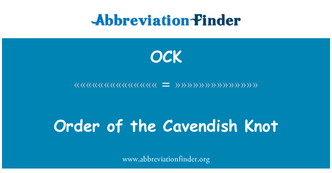 OCK: Lòd de la Cavendish kòde