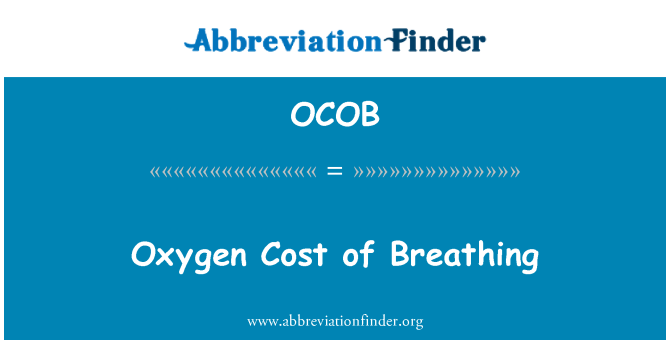 OCOB: Coût oksijèn de Respiration