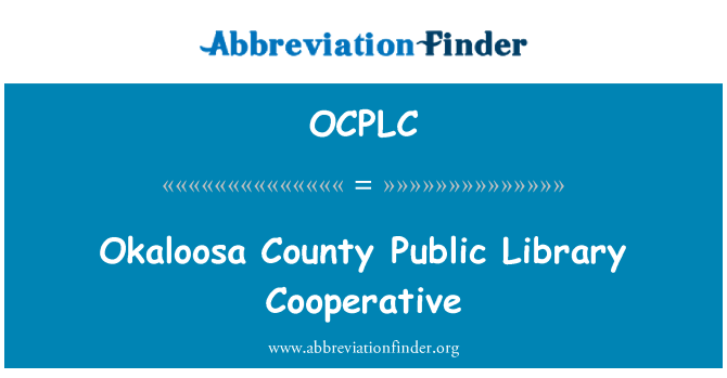 OCPLC: Okaloosa County javna knjižnica zadruge