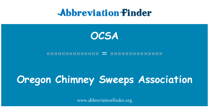 OCSA: Oregon Chimney Sweeps Association