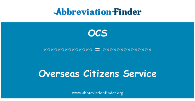 OCS: Servei de ciutadans a l'estranger