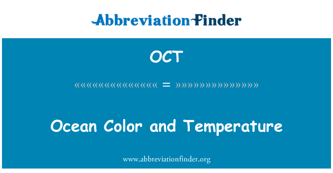 OCT: Ocean farge og temperatur