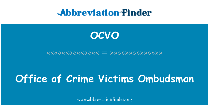 OCVO: Biwo krim viktim Médiateur