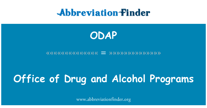 ODAP: Biwo dwòg ak alkòl pwogram