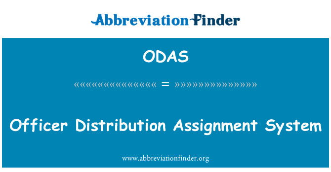 ODAS: Ofisye distribisyon plasman sistèm