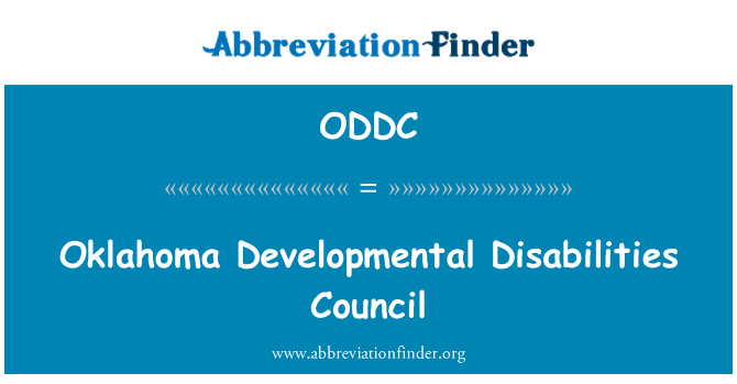 ODDC: Oklahoma Developmental Disabilities Council