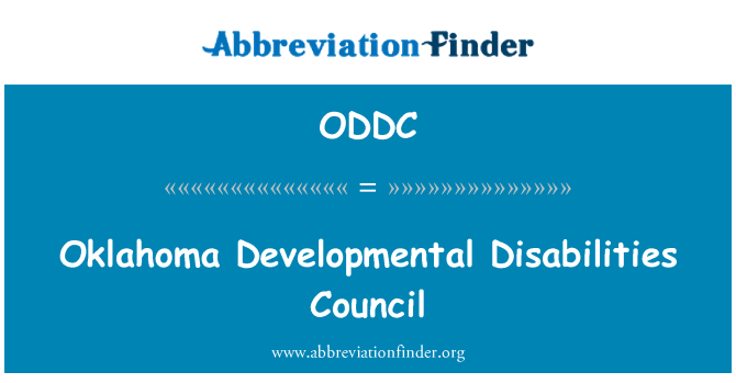 ODDC: Oklahoma Cacat perkembangan Dewan