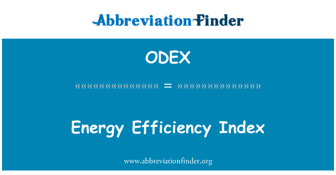 ODEX: Năng lượng hiệu quả chỉ số