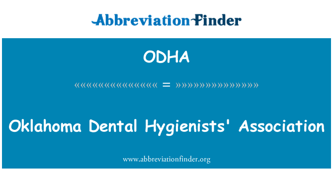 ODHA: Oklahoma Dental Hygienists' Association